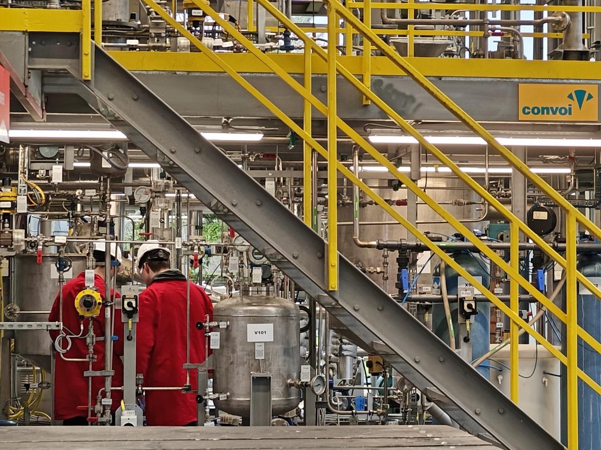 A student carrying out an inspection round