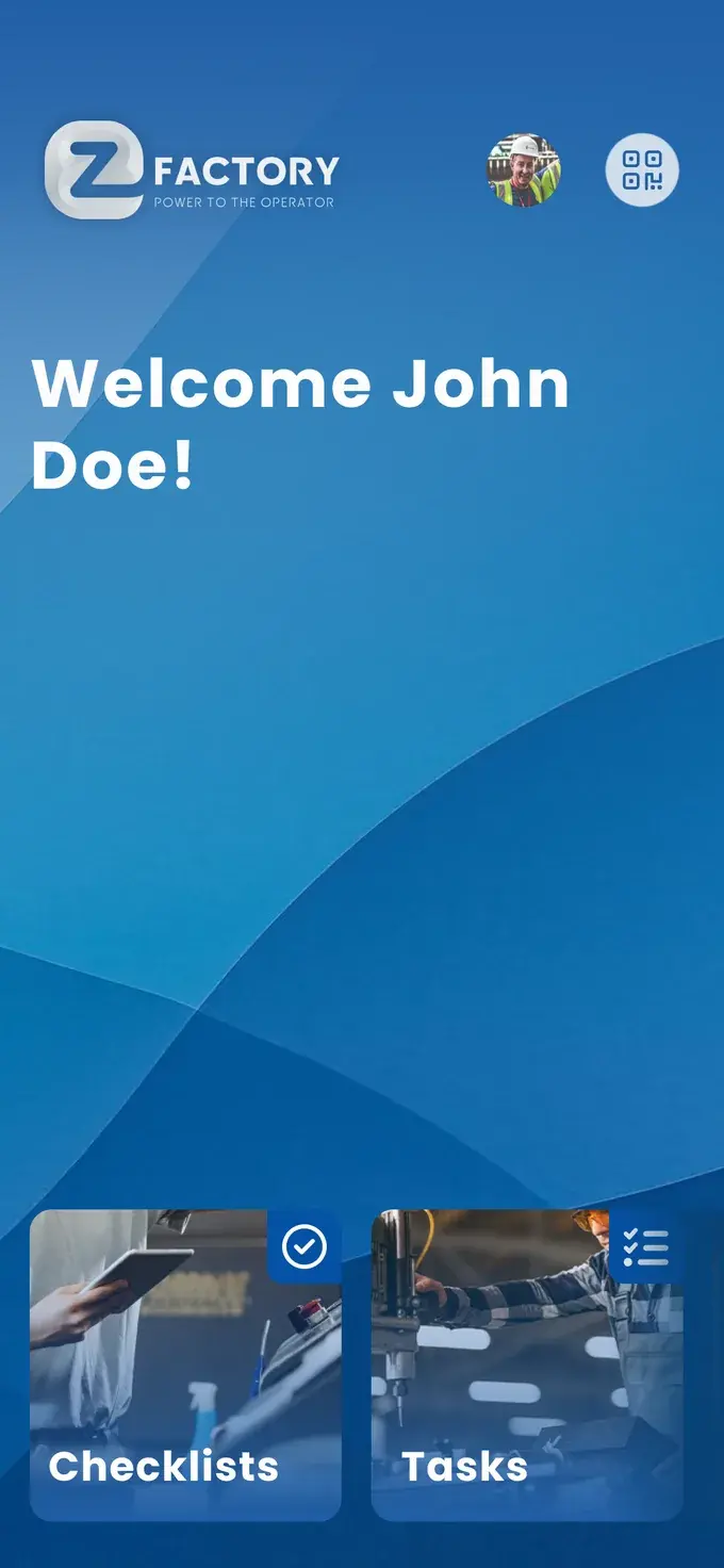 The EZ-GO home screen on a phone